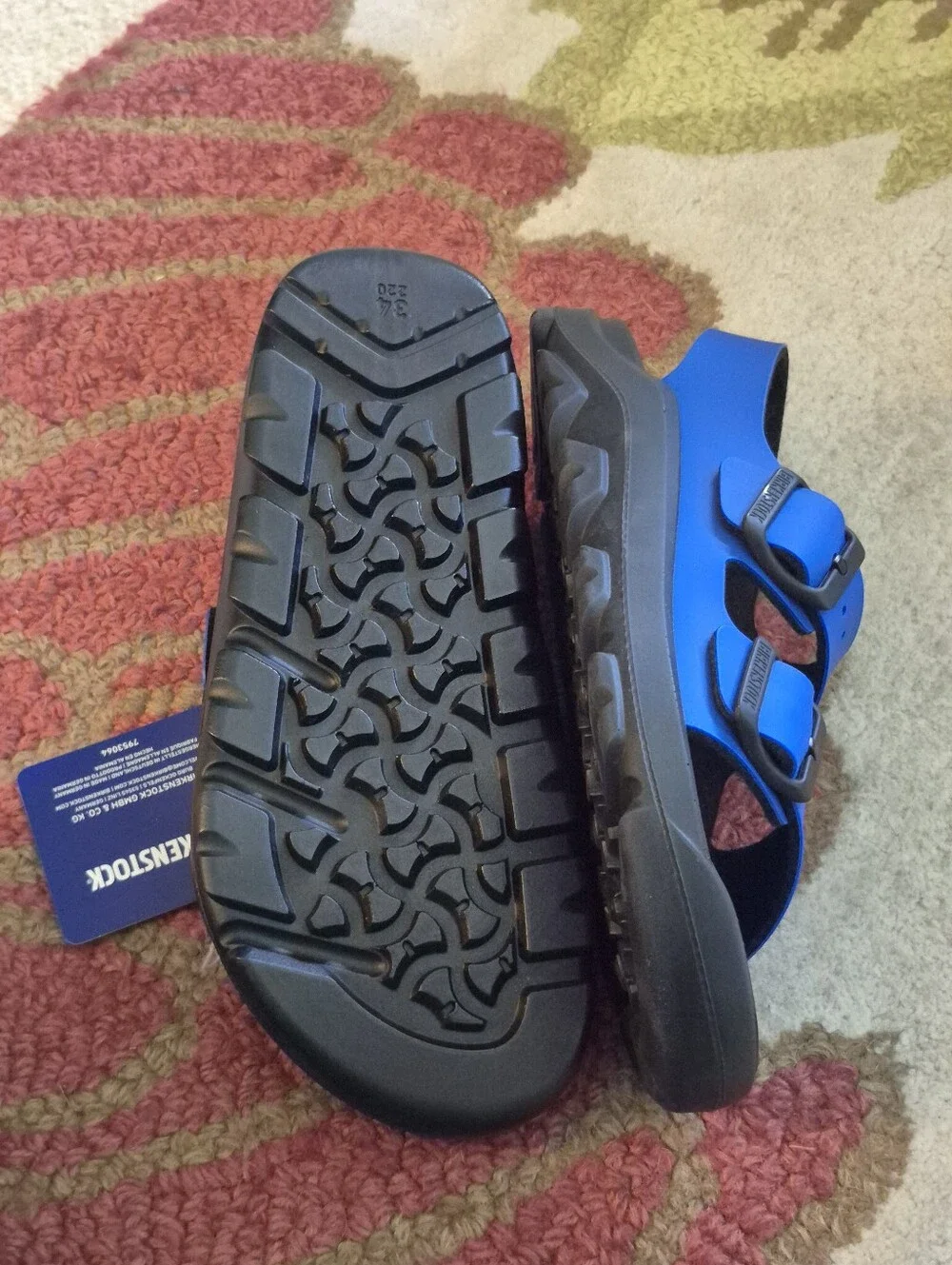 NWT Set Of 2 Little Kids Birkenstock Sandals Size 3, Mogami Birko-Flor
